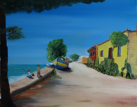 Le Petit P&ecirc;cheur 50x40